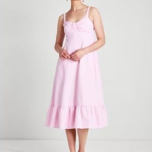 Kate Spade seersucker stripe bow dress